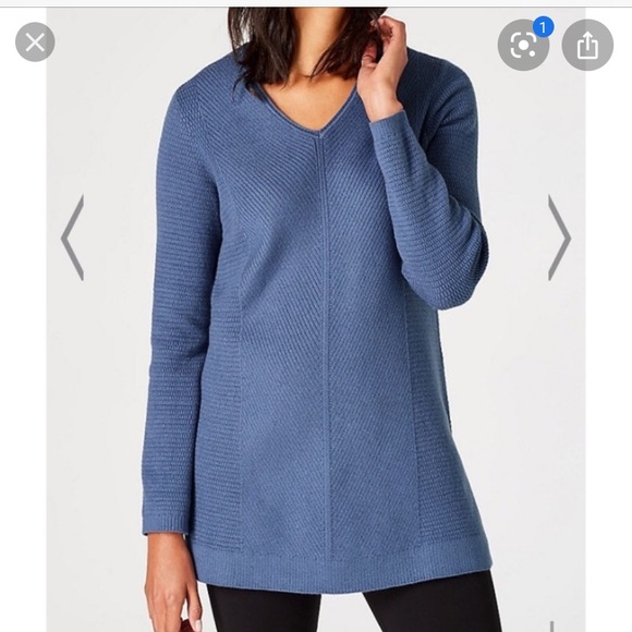 Jjill Essential Vneck Sweater Tunic 